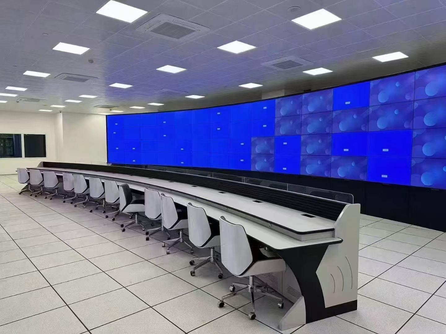 Control room with TV wall